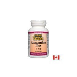 Astaxanthin Plus/ Астаксантин + Лутеин и Зеаксантин 4 mg х 60 софтгел капсули Natural Factors