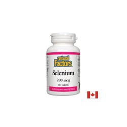 Selenium / Селен, 200 mcg х 60 таблетки Natural Factors