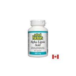 Alpha-Lipoic Acid/ Алфа-липоева киселина 400 mg x 60 капсули Natural Factors