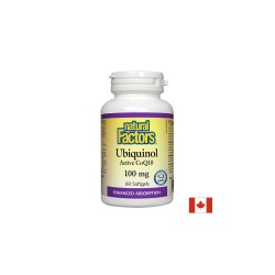 Ubiquinol Active CoQ10/ Убиквинол Активен Коензим 100 mg x 60 софтгел капсули Natural Factors