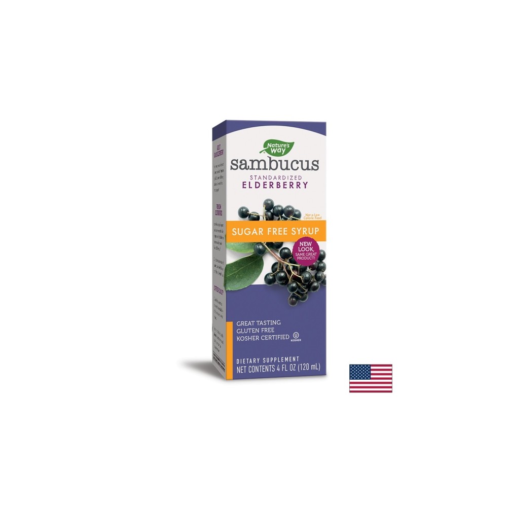 Sambucus Sugar Free Syrup/ Самбукус сироп без захар x 120 ml Nature’s Way Sambucus Sugar Free Syrup/ Самбукус сироп без захар x 120 ml Nature’s Way