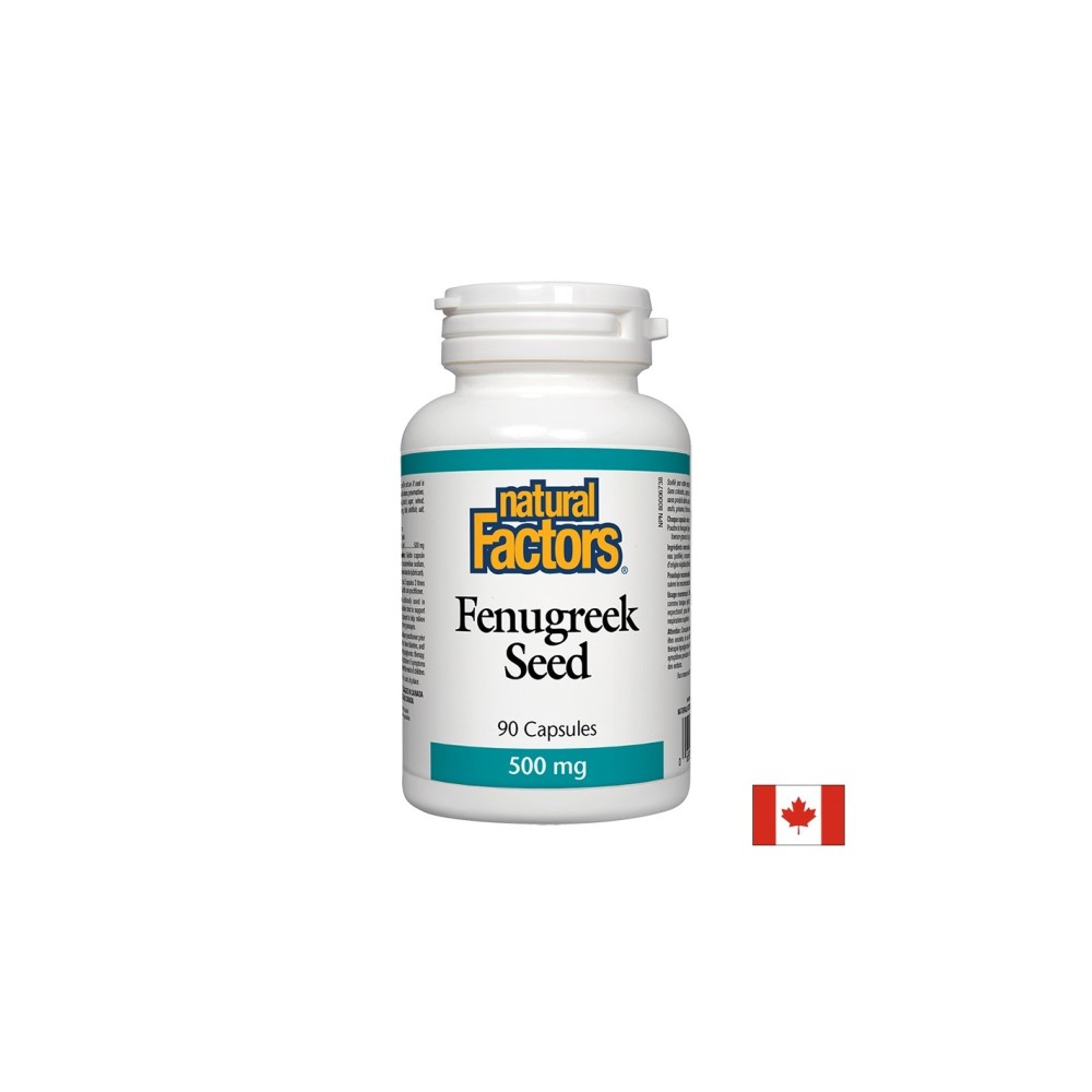 Fenugreek Seed - Сминдух (семена), 500 mg, 90 капсули Natural Factors Fenugreek Seed - Сминдух (семена), 500 mg, 90 капсули Natural Factors