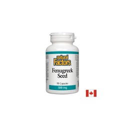 Fenugreek Seed -  Сминдух (семена), 500 mg, 90 капсули Natural Factors