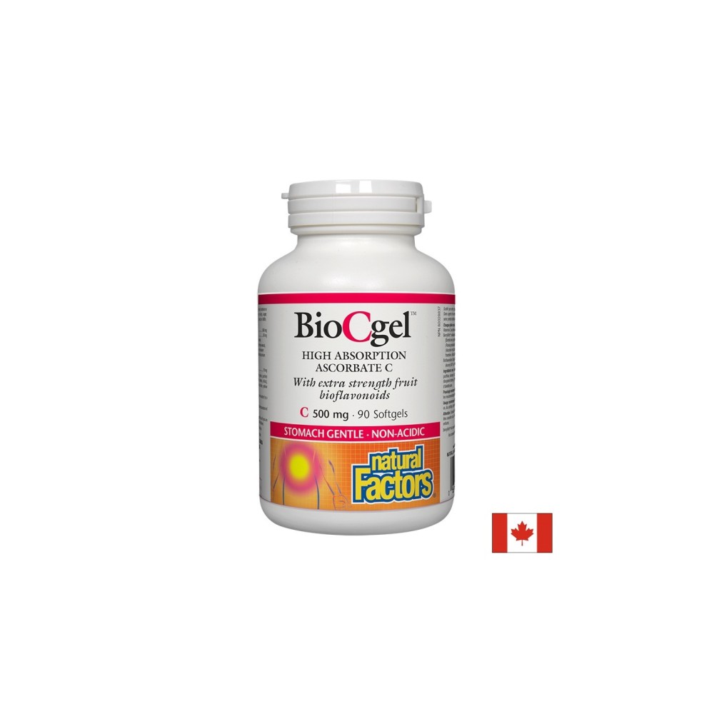 Vitamin C BioCgel™/ Витамин С 500 mg (калциев аскорбат) х 90 софтгел капсули Natural Factors Vitamin C BioCgel™/ Витамин С 500 mg (калциев аскорбат) х 90 софтгел капсули Natural Factors