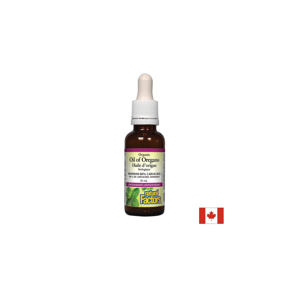 Риган масло, органик - Oil of Oregano Organic 30 mg, 187 дози, 30 ml Natural Factors Риган масло, органик - Oil of Oregano Organic 30 mg, 187 дози, 30 ml Natural Factors