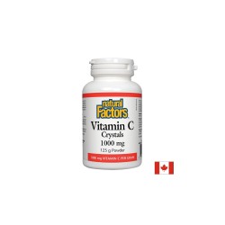 Витамин С, прах - Vitamin C Crystals 1000 mg, 250 дози Natural Factors