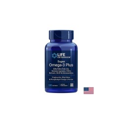 Super Omega-3 Plus / Омега-3 от рибено масло, Крил, Астаксантин, Лигнан от сусам и Маслина х 120 софтгел капсули