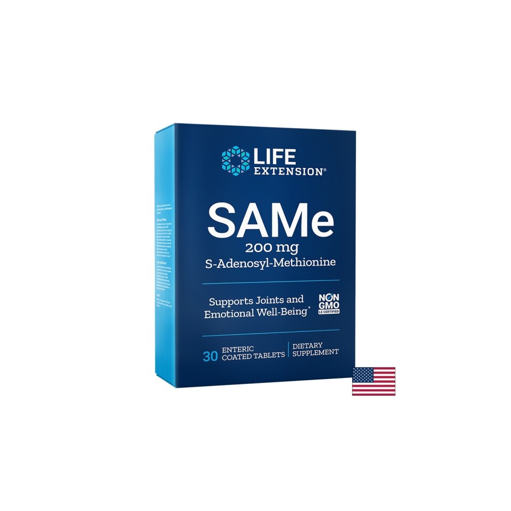 SAMe - S-Adenosyl-Methionine/ САМе - С-Аденозил-Метионин 200 mg х 30 стомашно-устойчиви таблетки SAMe - S-Adenosyl-Methionine/ САМе - С-Аденозил-Метионин 200 mg х 30 стомашно-устойчиви таблетки