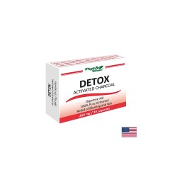 Детокс активен въглен, 260 mg, 20 капсули