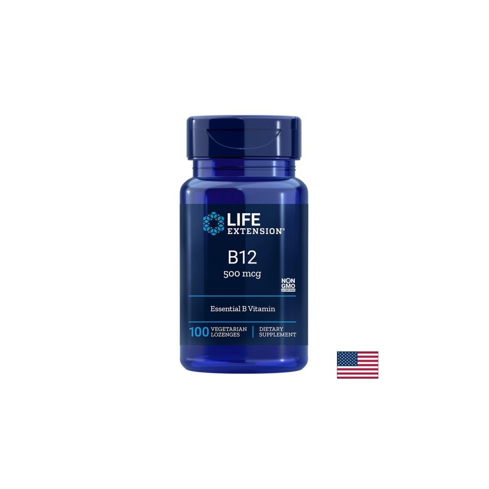 Vitamin B12/ Витамин В12 500 mcg x 100 таблетки за смучене Vitamin B12/ Витамин В12 500 mcg x 100 таблетки за смучене