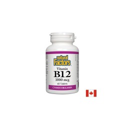 Vitamin B12/ Витамин В12 (цианокобаламин) 1000 mcg х 60 таблетки Natural Factors,
