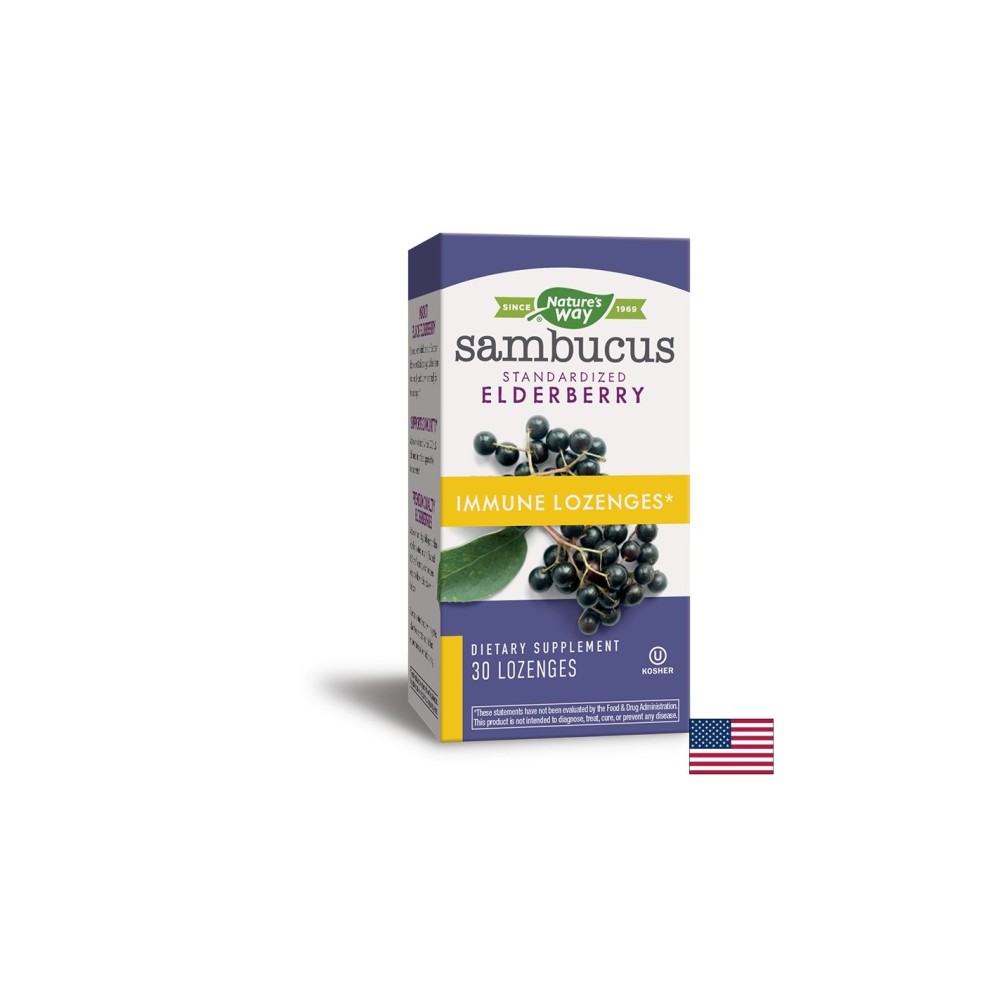 Sambucus Immune Lozenges/ Самбукус Immune x 30 таблетки за смучене Nature’s Way Sambucus Immune Lozenges/ Самбукус Immune x 30 таблетки за смучене Nature’s Way