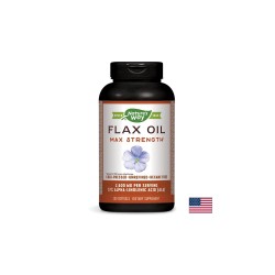 Flax Oil Max Strenght 57% ALA/ Ленено масло 1300 mg х 200 капсули Nature’s Way