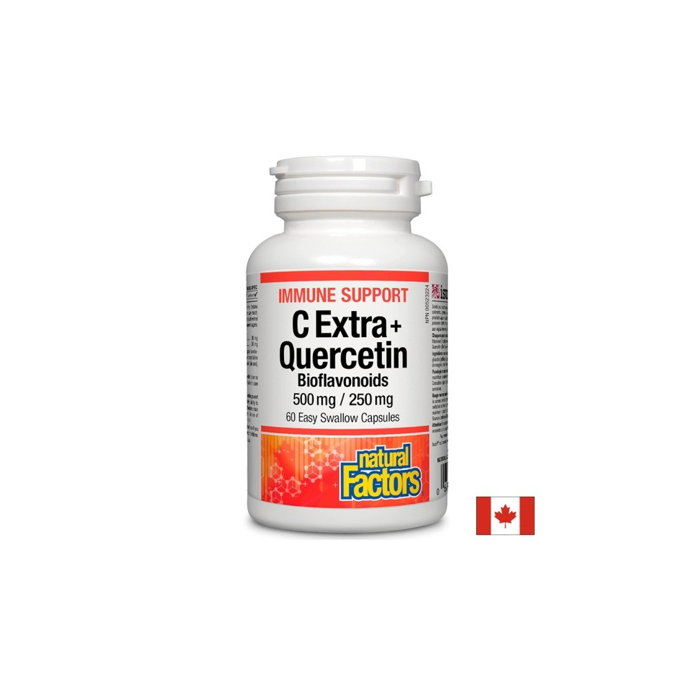 Immune Support C Extra + Quercetin Bioflavonoids x 60 капсули Natural Factors Immune Support C Extra + Quercetin Bioflavonoids x 60 капсули Natural Factors