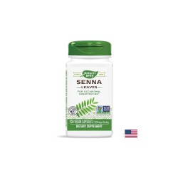 Senna Leaf - Сена (лист) - срещу запек, 450 mg, 100 капсули Nature’s Way