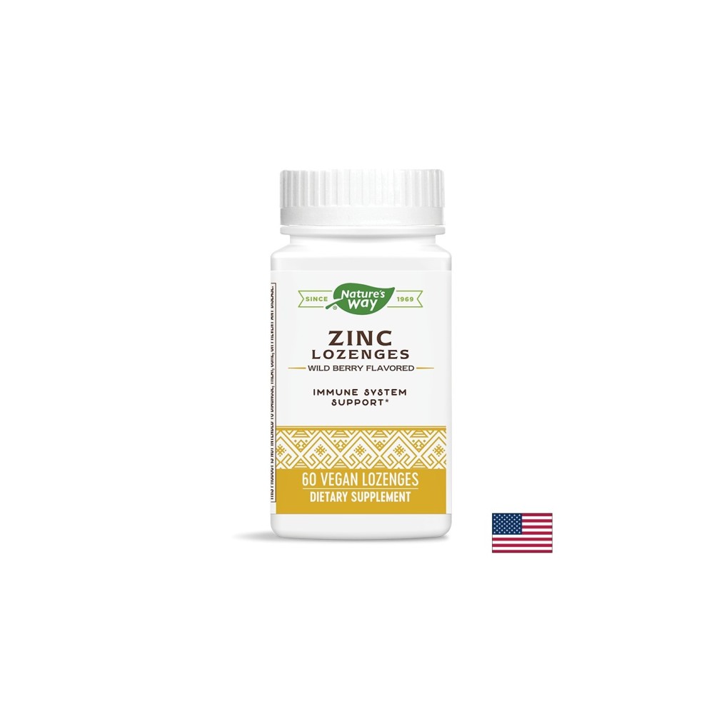 Zinc Lozenges/ Цинк с Ехинацея и Витамин С х 60 таблетки за смучене Nature’s Way Zinc Lozenges/ Цинк с Ехинацея и Витамин С х 60 таблетки за смучене Nature’s Way