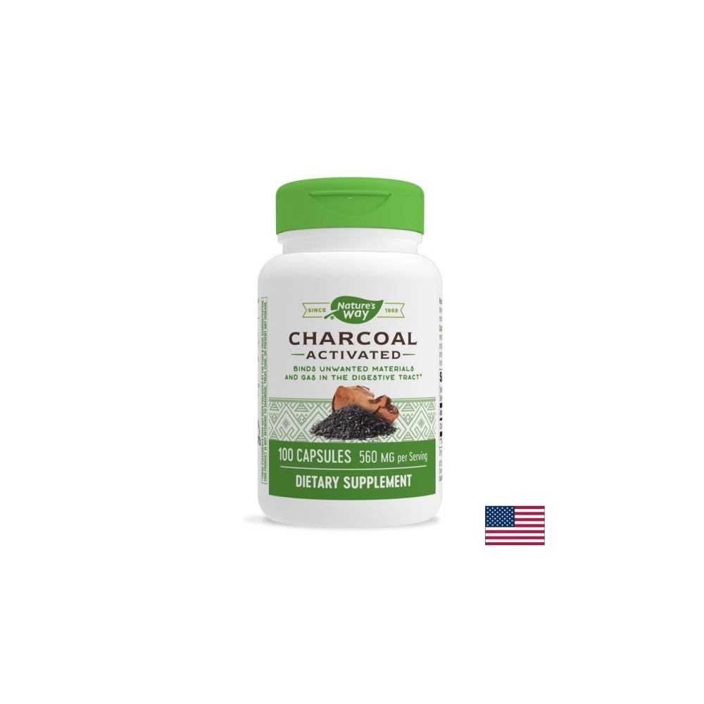 Charcoal Activated/ Активен въглен 280 mg х 100 капсули Nature’s Way Charcoal Activated/ Активен въглен 280 mg х 100 капсули Nature’s Way