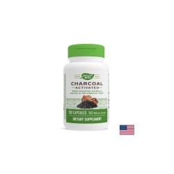 Charcoal Activated/ Активен въглен 280 mg х 100 капсули Nature’s Way