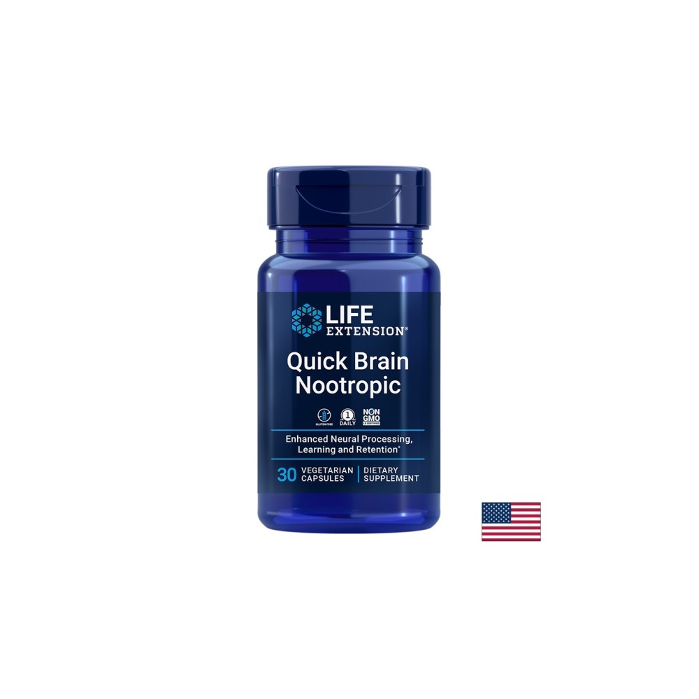 Quick Brain Nootropic/ За силна памет и коцентрация х 30 капсули Quick Brain Nootropic/ За силна памет и коцентрация х 30 капсули