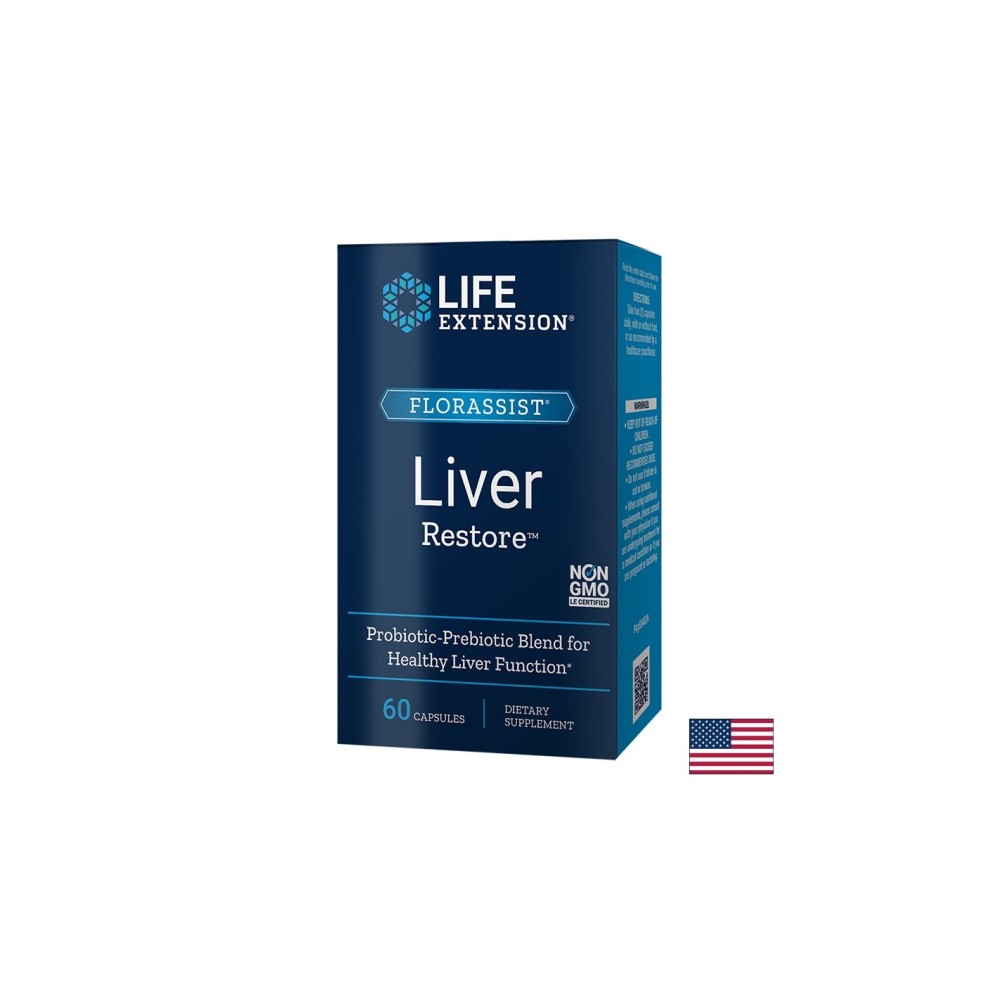 Florassist® Liver Restore/ Пробиотик в подкрепа на черния дроб х 60 капсули Florassist® Liver Restore/ Пробиотик в подкрепа на черния дроб х 60 капсули
