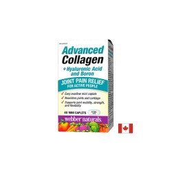 Advanced Collagen+Hyaluronic Acid and Boron/ Колаген + Хиалуронова киселина и Бор х 40 мини каплети Webber Naturals