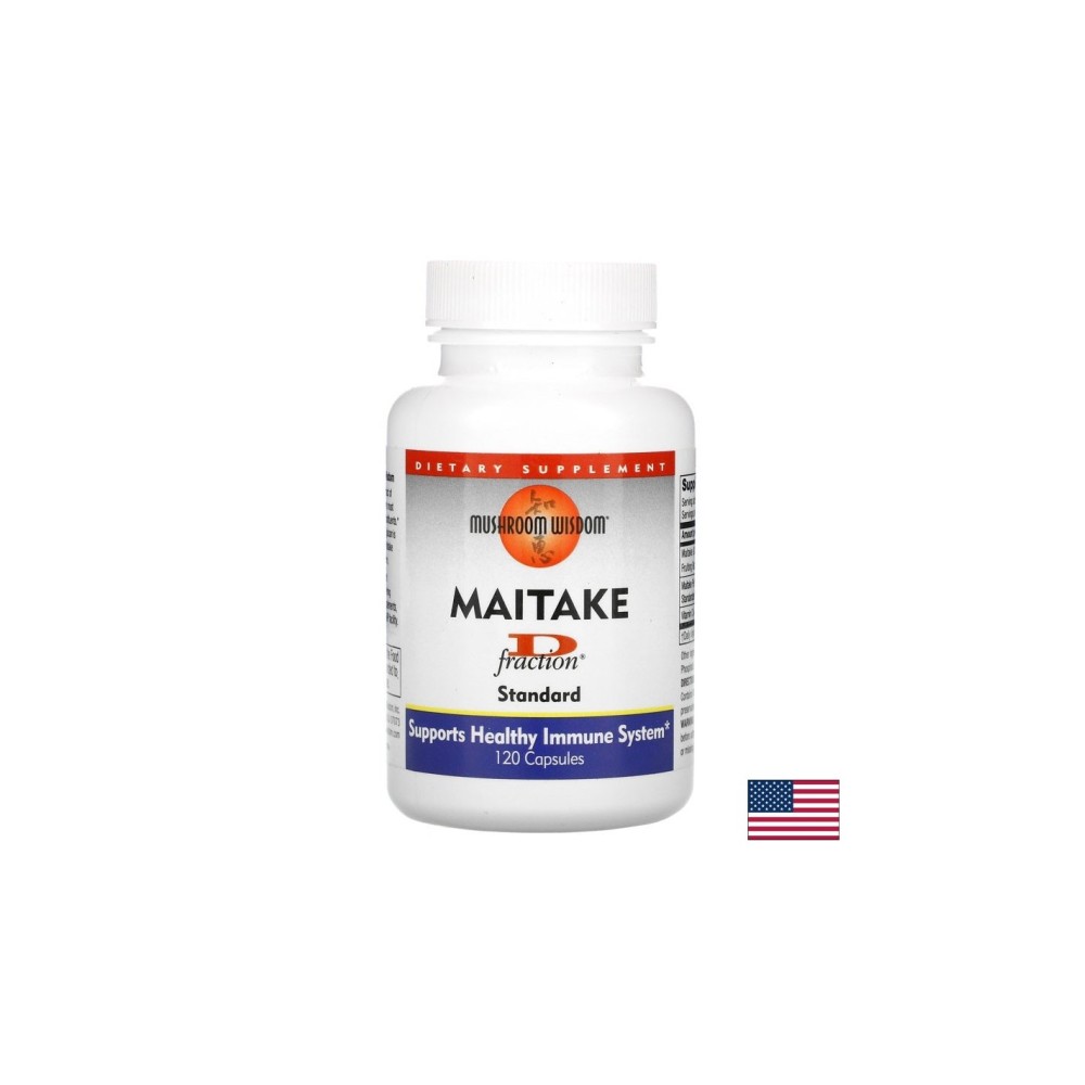 Maitake D-fraction® Standard / Майтаке D-фракция стандарт, 120 капсули Natural Factors