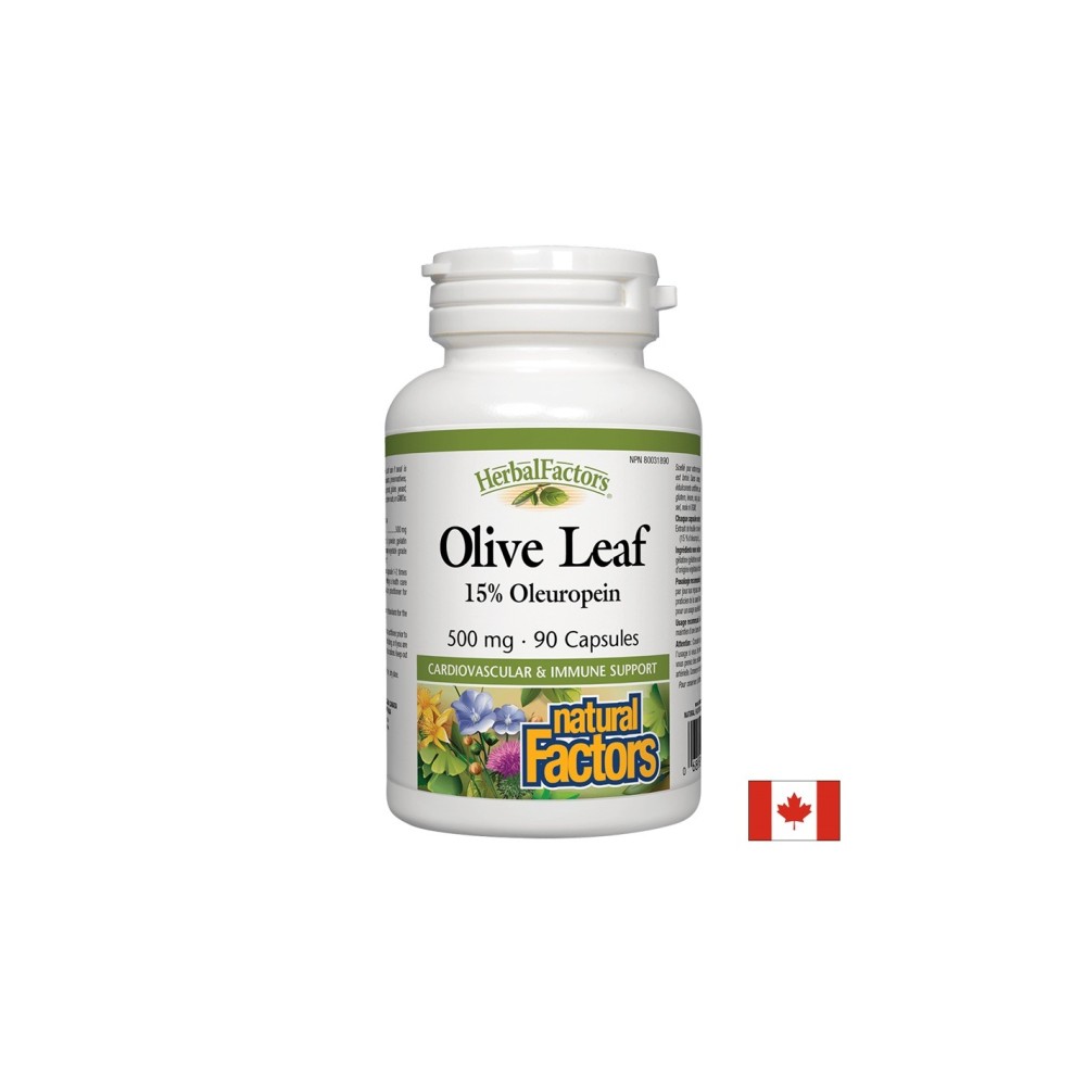 Olive Leaf / Маслина (лист) 500 mg х 90 капсули Natural Factors