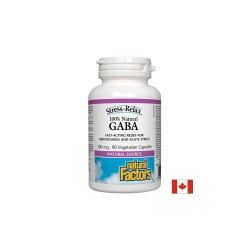 GABA 100% Natural/ Гама-АминоБутирова Киселина 100 mg х 90 капсули Natural Factors