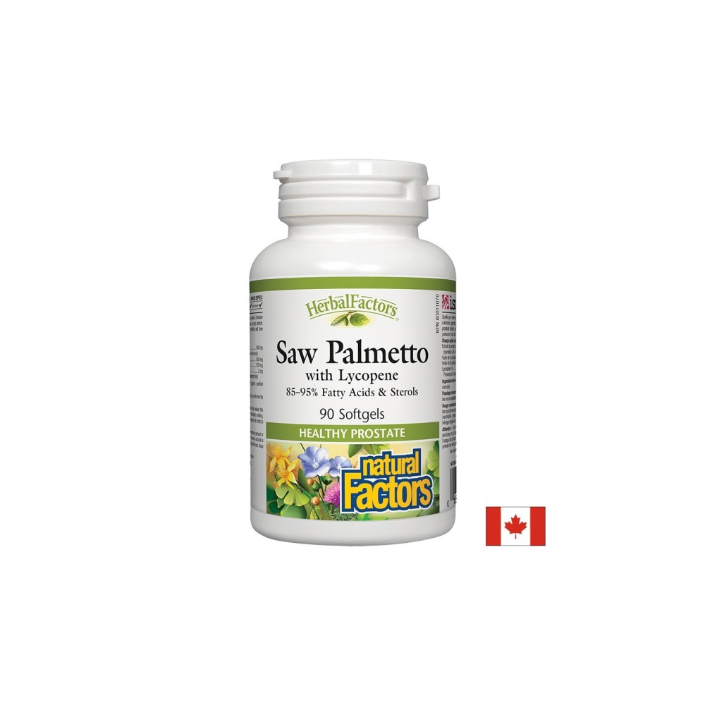Saw Palmetto with Lycopene/ Сао Палмето с Ликопен х 90 софтгел капсули Natural Factors