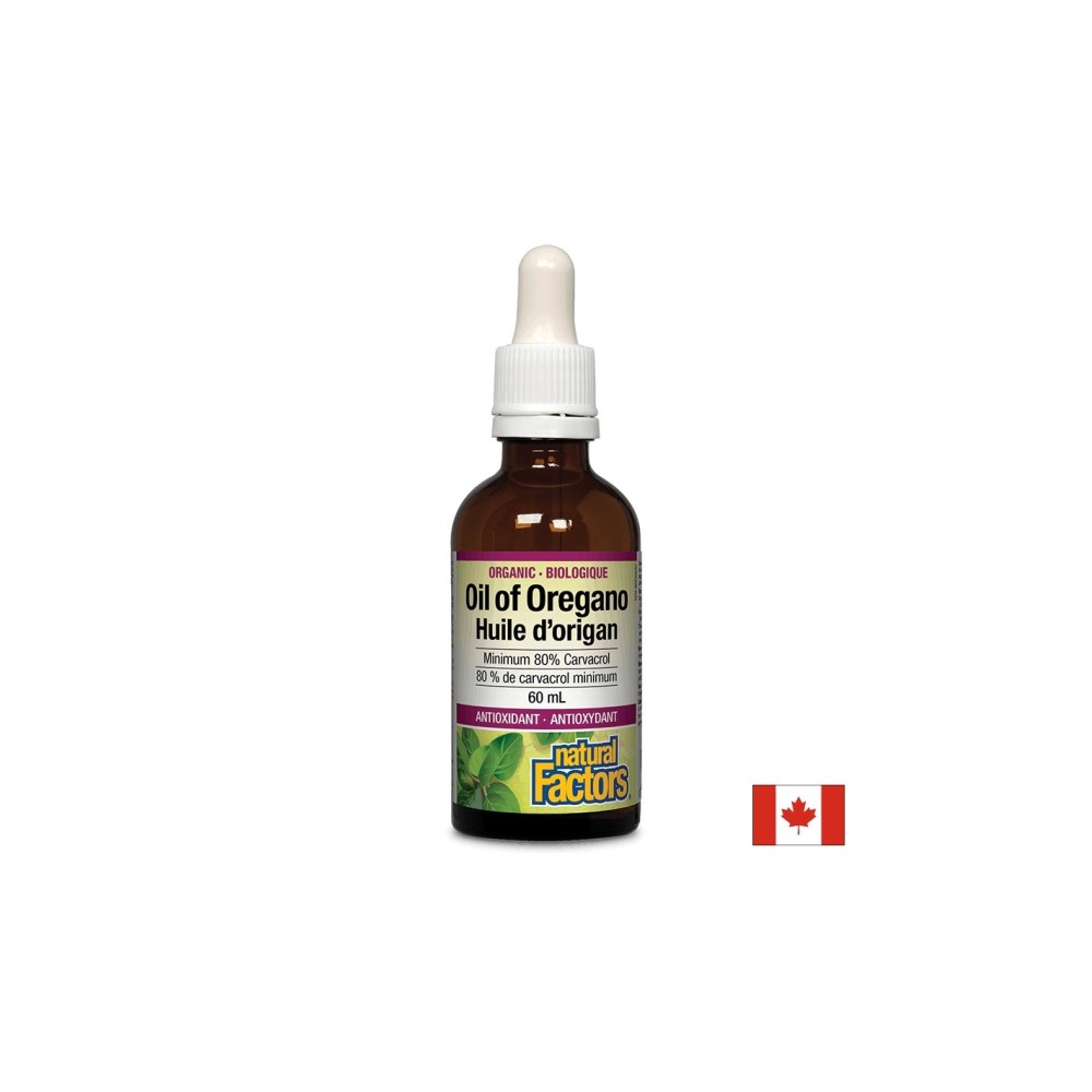 Oil Оf Oregano Organic/ Риган органик (масло) 30 mg х 60 ml/ 375 дози Natural Factors