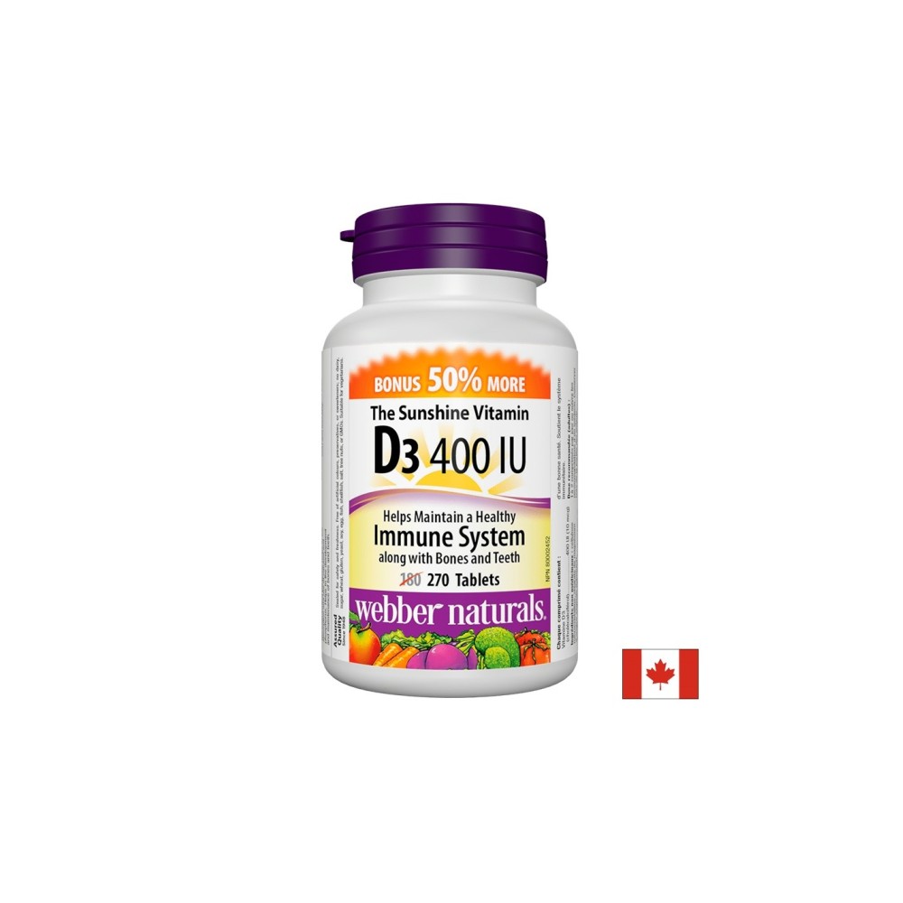 Vitamin D3 / Витамин D3, 400 IU, 270 таблетки Vitamin D3 / Витамин D3, 400 IU, 270 таблетки