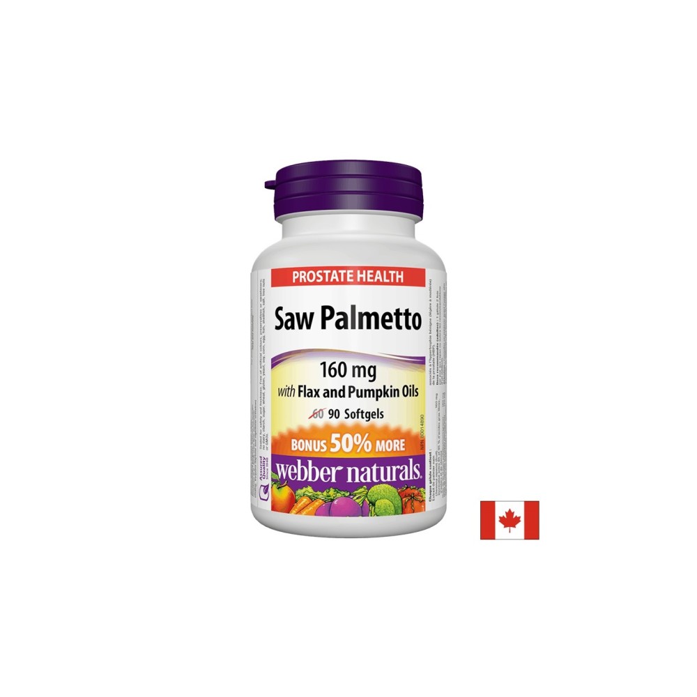 Saw Palmetto With Flax And Pumpkin Oils / Сао палметто (с ленено и тиквено масло), 90 софтгел капсули Saw Palmetto With Flax And Pumpkin Oils / Сао палметто (с ленено и тиквено масло), 90 софтгел капсули