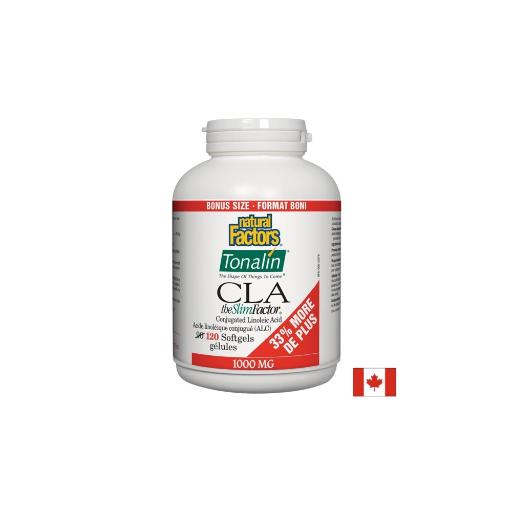 Tonalin® CLA the Slim Factor® / Тоналин® КЛА 1000 mg, 120 софтгел капсули Natural Factors Tonalin® CLA the Slim Factor® / Тоналин® КЛА 1000 mg, 120 софтгел капсули Natural Factors