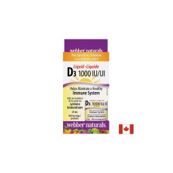 Витамин D3 /течен/ 1000 IU x 25 ml, 100 дози Webber Naturals