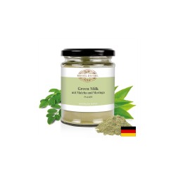 Green Milk mit Matcha und Moringa Pulver / Зелено мляко с матча и моринга, пудра, 120 g Bärbel Drexel