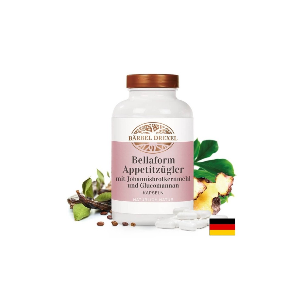 Bellaform Appetitzügler mit Johannisbrotkernmehl und Glucomannan/ Глюкоманан с рожков, 180 капсули Bärbel Drexel Bellaform Appetitzügler mit Johannisbrotkernmehl und Glucomannan/ Глюкоманан с рожков, 180 капсули Bärbel Drexel