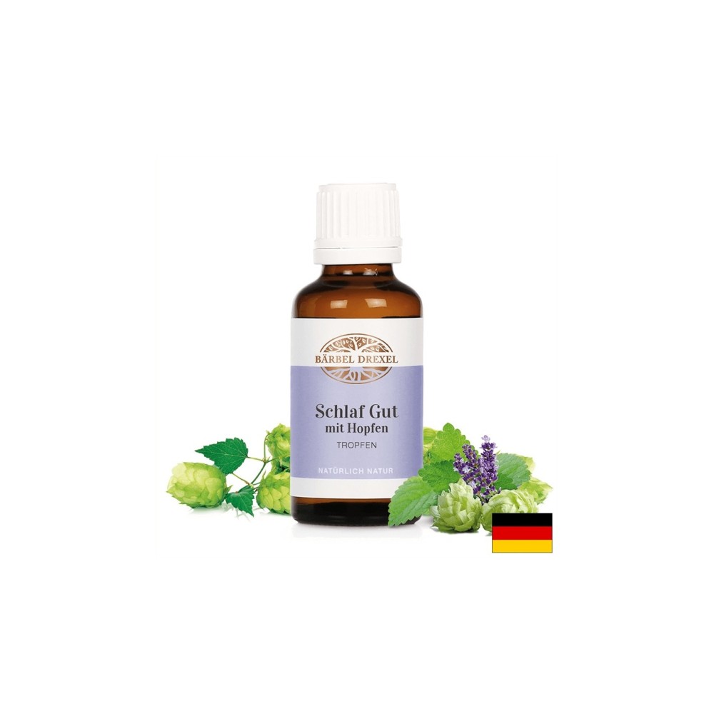 Schlaf Gut mit Hopfen Tropfen / Капки за сън, Тинктура, 30 ml Bärbel Drexel Schlaf Gut mit Hopfen Tropfen / Капки за сън, Тинктура, 30 ml Bärbel Drexel
