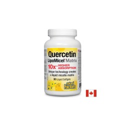 Quercetin LipoMicel Matrix 10 X Higher Absorption / Кверцетин, 250 mg, 30 софтгел капсули Natural Factors