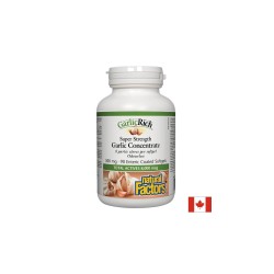Super Strenght Garlic Concentrate, 90 стомашно устойчиви софтгел капсули Natural Factors