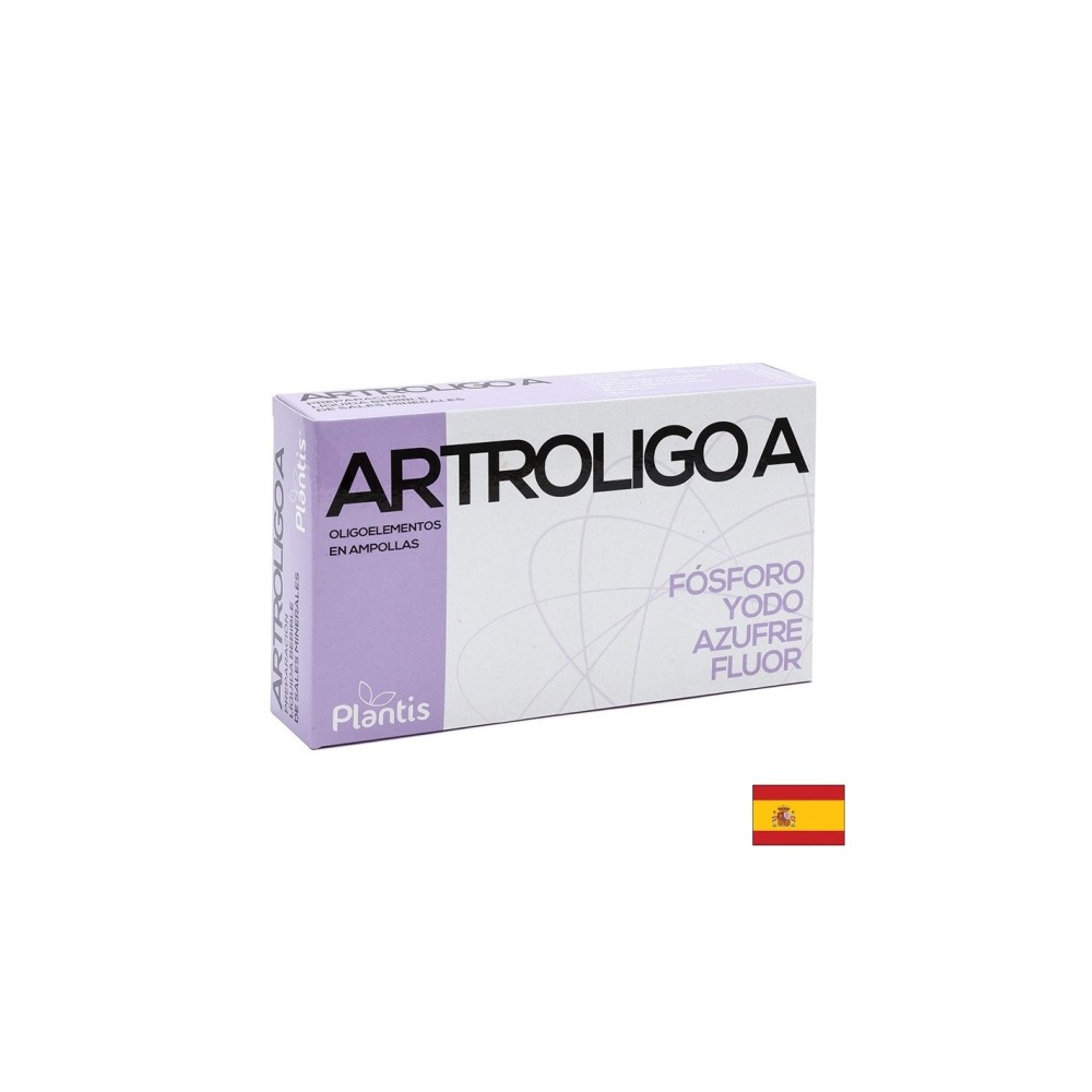 Artroligo A Oligoelementos (фосфор, йод, сяра, флуор)/ За здрави стави, 20 ампули за пиене Artesania