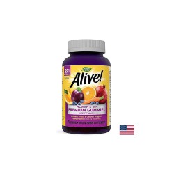 Alive! Women’s 50+ Premium Gummies multivitamin / Алайв! Премиум мултивитамини за жени 50+ , 75 желирани таблетки Nature’s Way