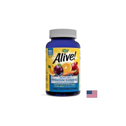 Alive! Men’s 50+ Premium Gummies Multivitamin / Алайв! Премиум мултивитамини за мъже 50+, 75 желирани таблетки Nature’s Way