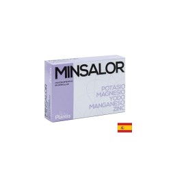 Minsalor Oligoelementos - Калий, магнезий, йод, манган, цинк / За редукция на теглото, 20 ампули за пиене Artesania
