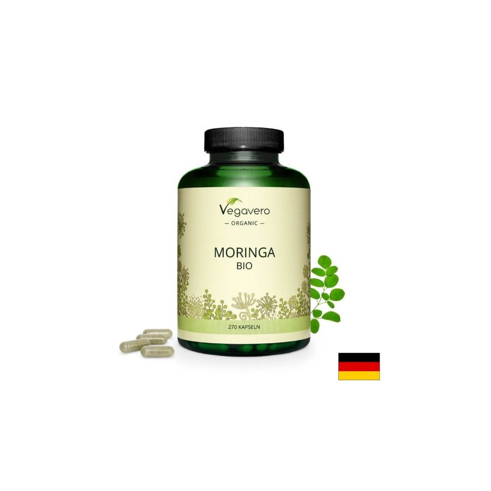 Moringa Bio/ Био Моринга, 270 капсули, 100% Vegan Vegavero Moringa Bio/ Био Моринга, 270 капсули, 100% Vegan Vegavero