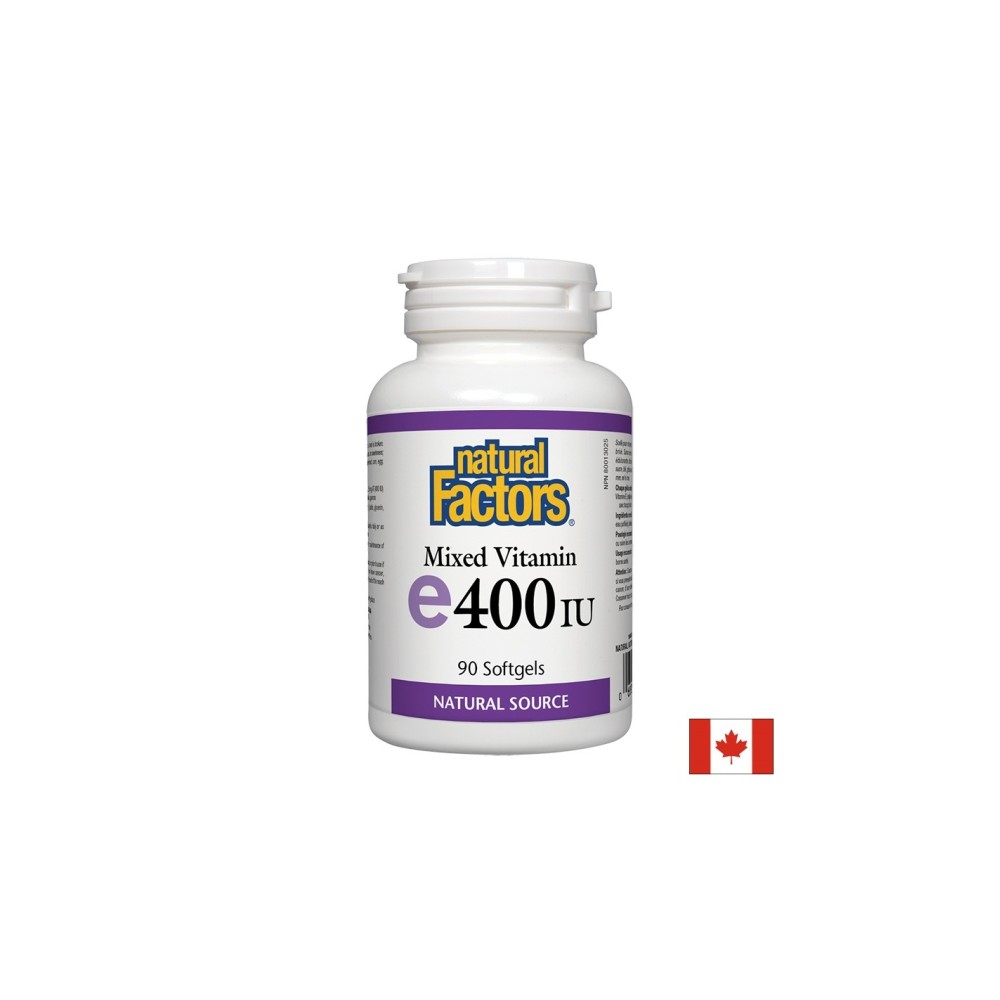 Vitamin E/ Витамин Е (токофероли микс) х 90 софтгел капсули Natural Factors Vitamin E/ Витамин Е (токофероли микс) х 90 софтгел капсули Natural Factors
