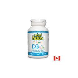 Vitamin D3 for Kids / Витамин D3 за деца 400 IU Natural Factors