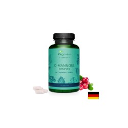D-Mannose Complex mit Cranberry + Acerola/ Д-маноза комплекс с червена боровинка и ацерола, 120 капсули, 100% Vegan Vegavero