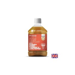Ябълков оцет с мед от манука (MGO 300), куркума и дълъг пипер - Apple Cider Vinegar with Manuka Honey Turmeric & Long Pepper