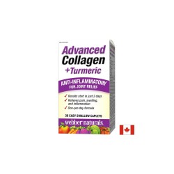 Advanced Collagen + Turmeric / Колаген и куркума за здравето на ставите, 30 мини каплети Webber Naturals