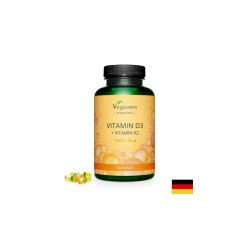 Vitamin D3 + K2/ Витамин D3 1000 IU + К2 100 µg, 120 капсули, 100% Vegan Vegavero